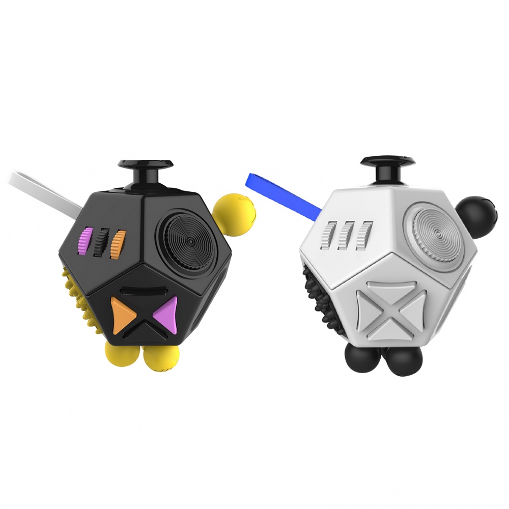 Fidget Dodecagon 12 Sided Fidget Cube Toys Stress and Anxiety Reliever ...