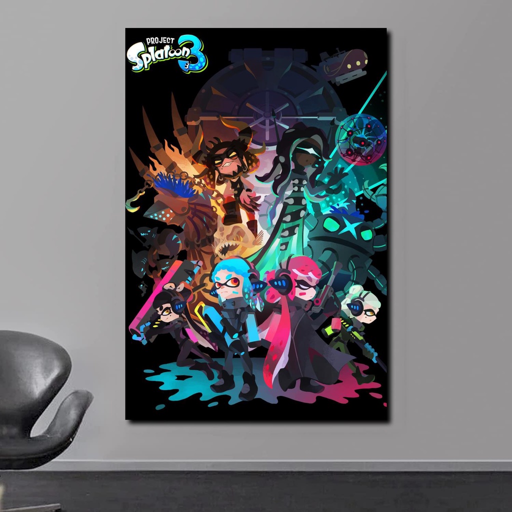 SPLATOON POSTER VIDEO GAME COOL POSTERS HD PRINT CARTOON CANVAS ...