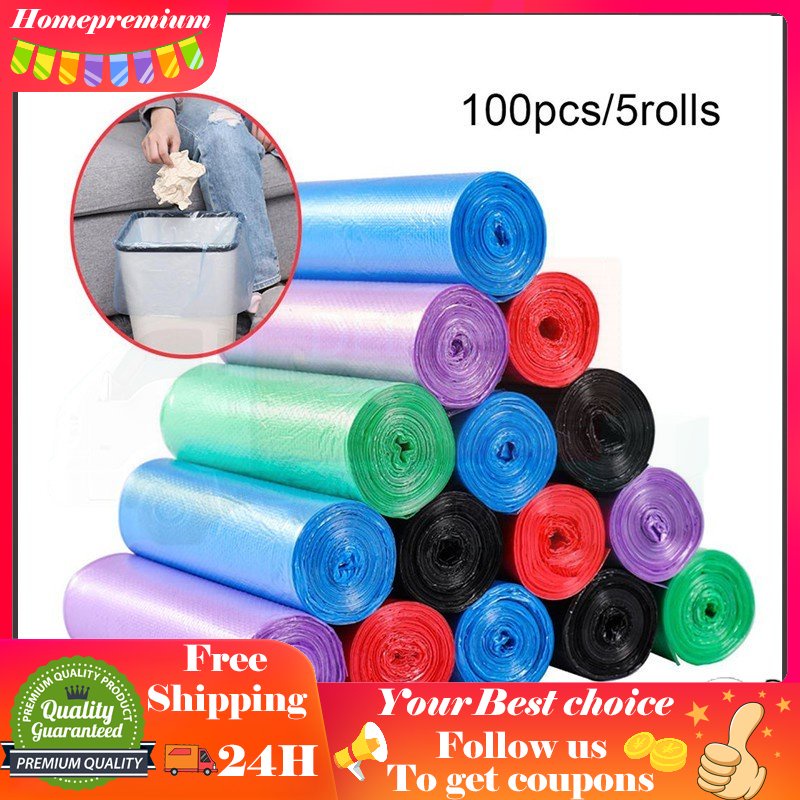 100pcs Garbage Bag Trash Bag Thick Kitchen Garbage Bag Disposable