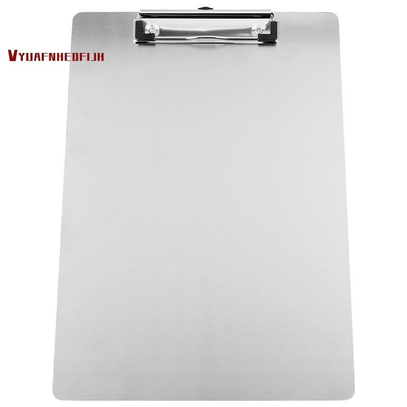 Metal Clipboard Folder A4 Stainless Steel Clip Board Bill Storage ...