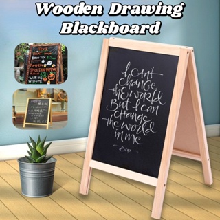 20*30cm Chalkboard Wood With Easel Blackboard Wedding Pizarra Wooden Frame  Dry Erase Bulletin Drawing Board Message Black Boards - AliExpress