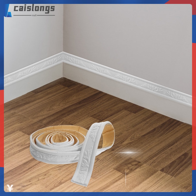 caislongs Baseboard Floral Wall Borders Peel and Stick Adhesive