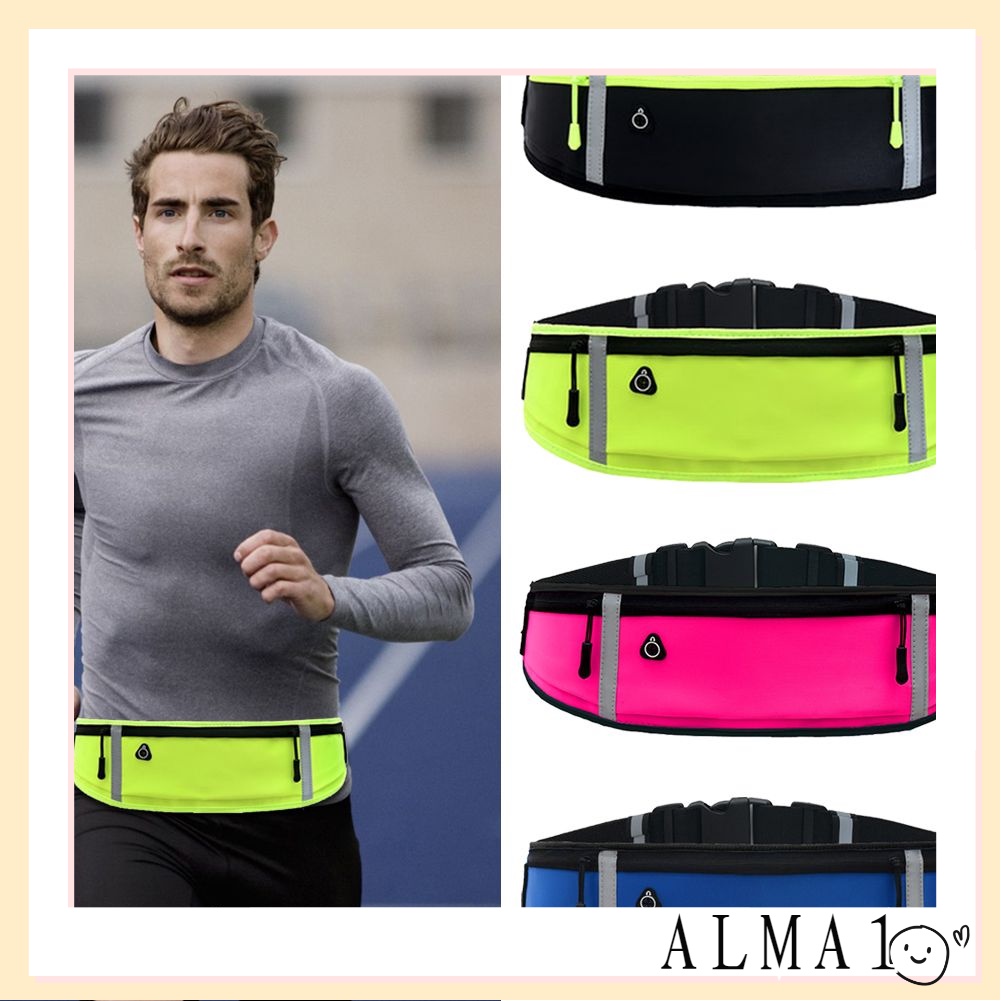 ALMA Unisex Sports Waist Bag Gym Phone anti theft Pack Cycling Bum Bags Portable Purse Waterproof Running Jogging Pocket Fanny Pack Multicolor Shopee Philippines