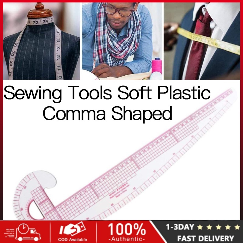 NewSewing Tools Soft Plastic Comma Shaped Curve Ruler Styling Design ...