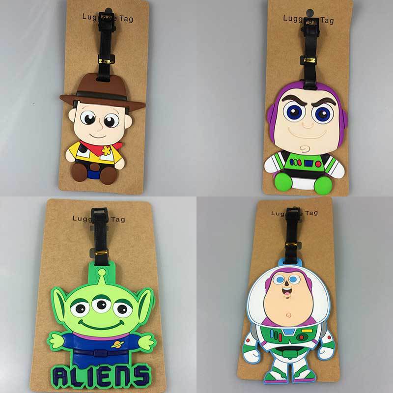 Toy Story Cartoon Silicone Travel Luggage Tags Travel Accessories Anti