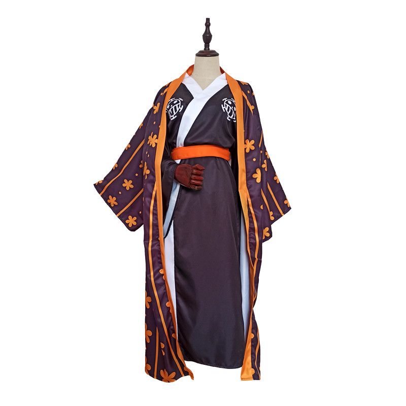 One Piece Trafalgar Law/Trafalgar D Water Law Cosplay Costume Kimono ...