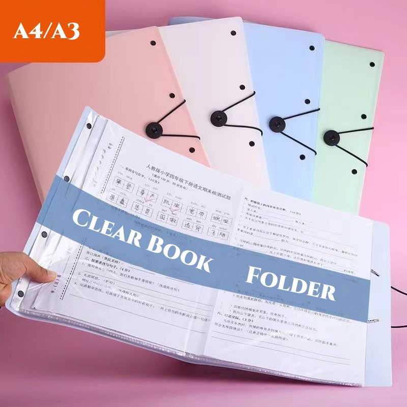 Clear Book Transparent File Folder Clear Book Stationery for Home