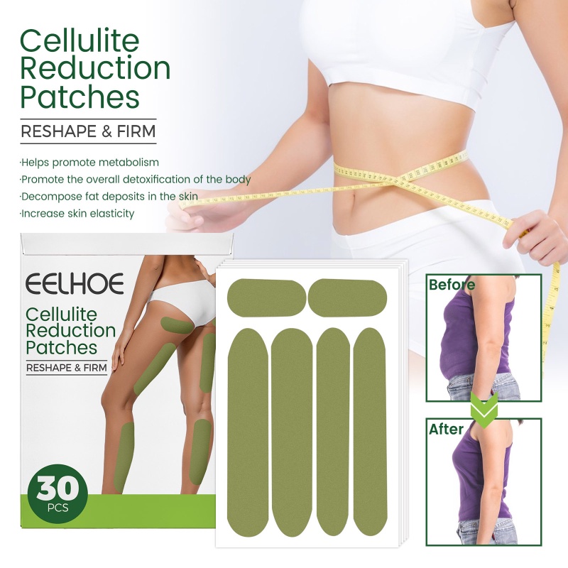 EELHOE 30pcs/box Leg Slimming Patch Wormwood Slim Leg Plasters Fat Burning  Anti Cellulite Quick Weight Loss Stickers