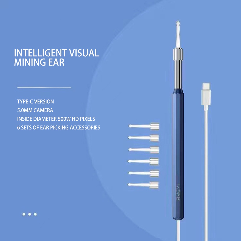 3In1 Visual Earpick Ear Cleaning Endoscope HD Otoscope Ear Wax Cleaner
