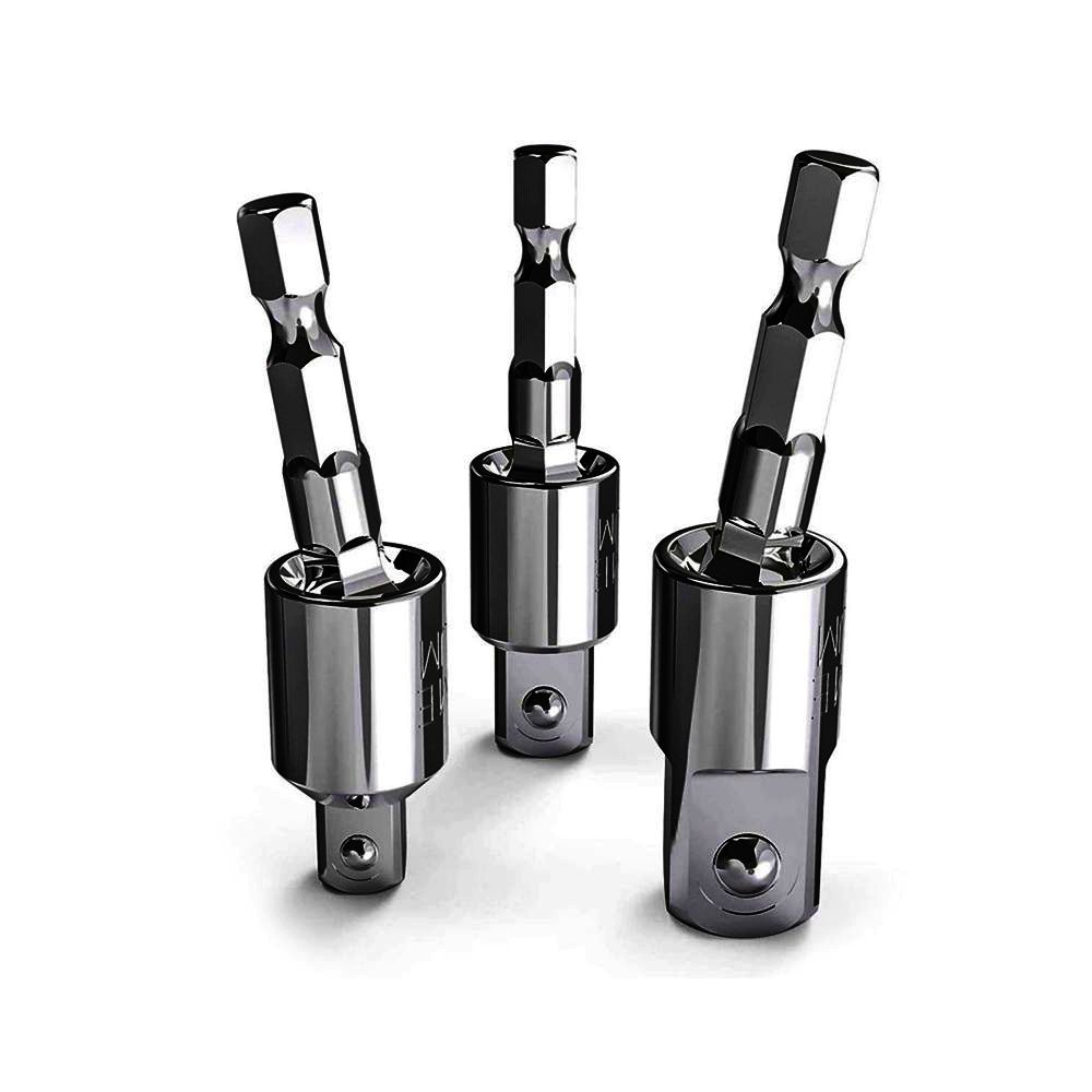 Krachtige 3Pcs 360 Degree Rotatable Electric Power Drill Sockets ...