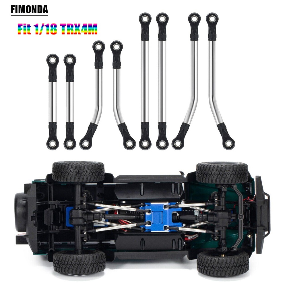 4 Aste Di Collegamento (link Rod) In Plastica Nera Per Auto RC Modello 9300 9304, Ricambi Per 1/18, Accessori Servo