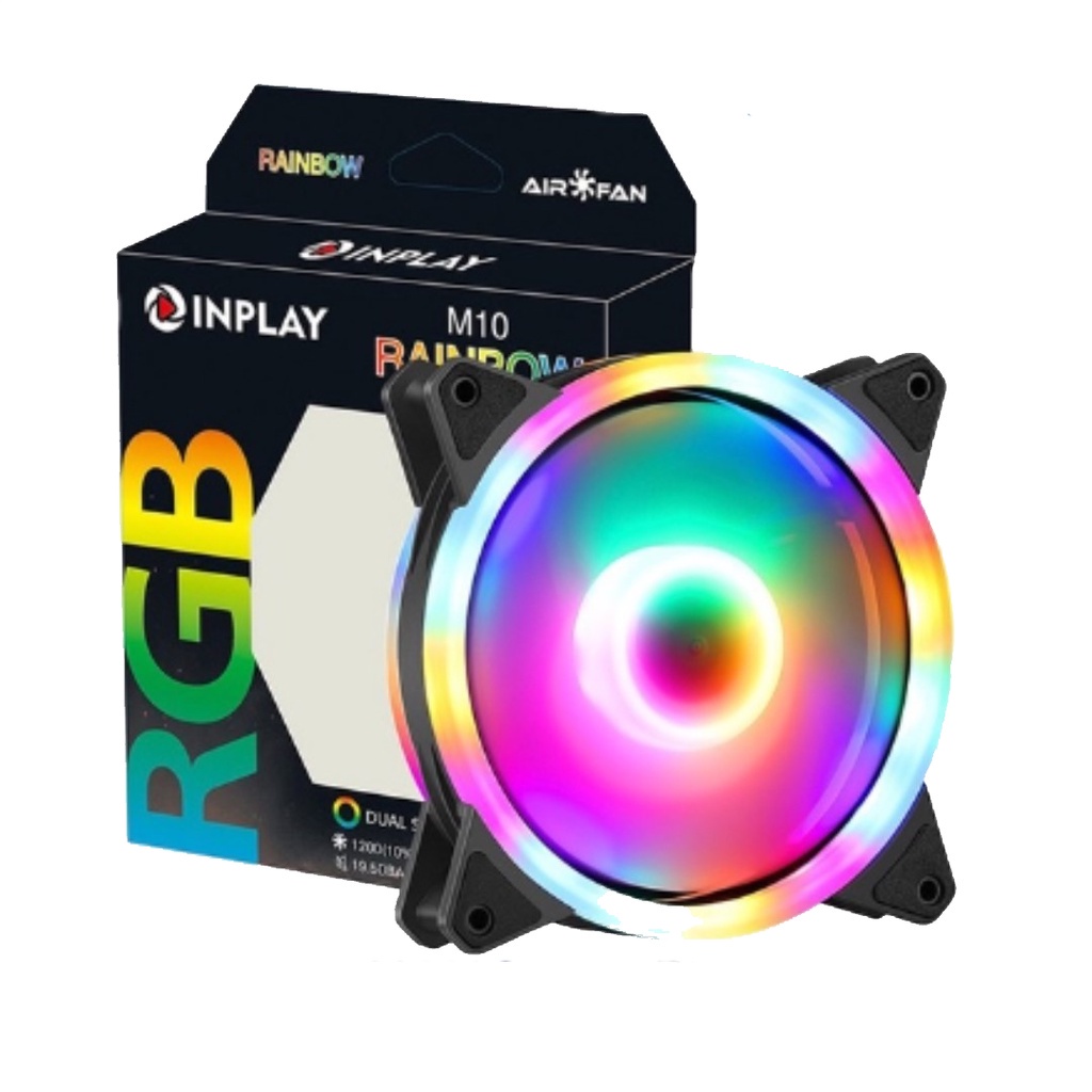 INPLAY FAN M10 Rainbow, M20 Galaxy, M35 Diamond RGB 120mm 12v, 3-Pin ...