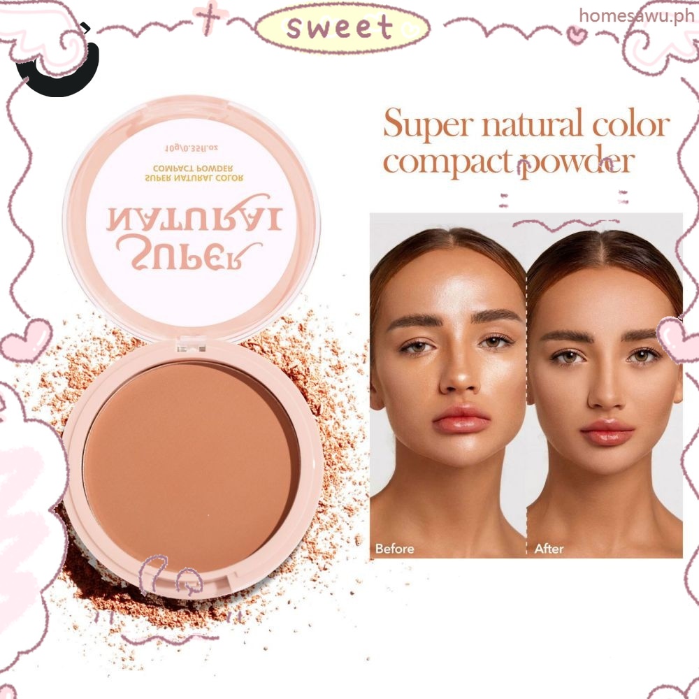 Concealer Pressed Powder Face Setting Powder Compact Oil-Control 8 ...