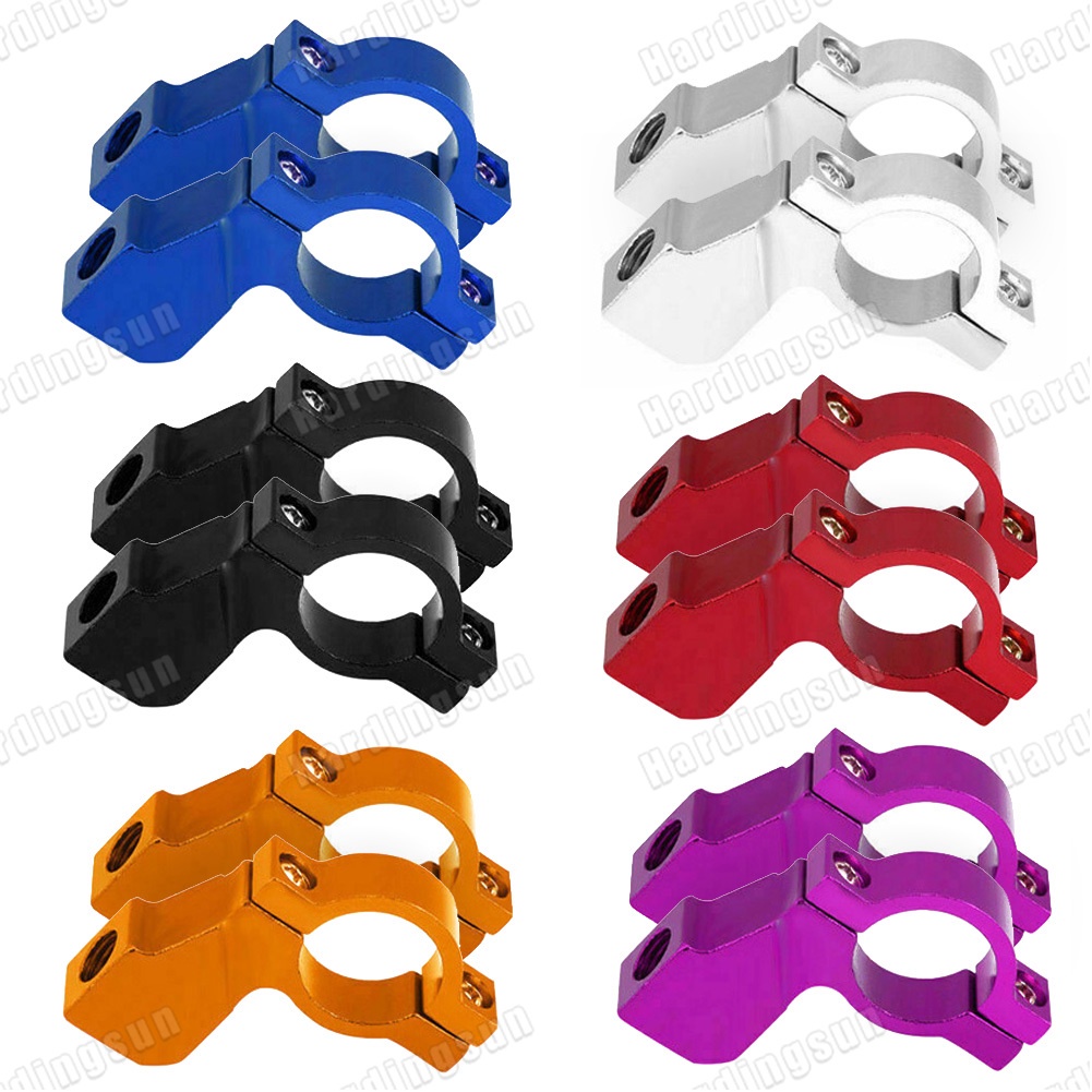 1 Pair 22mm 7/8 Handlebar ATV Rear View Mirror Bracket Mount Adapter