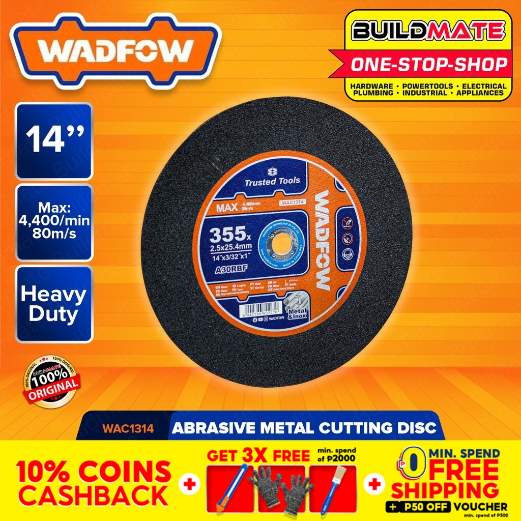 WADFOW 14" Inch Abrasive Metal Cutting Disc Wheel Chopsaw Chop Saw