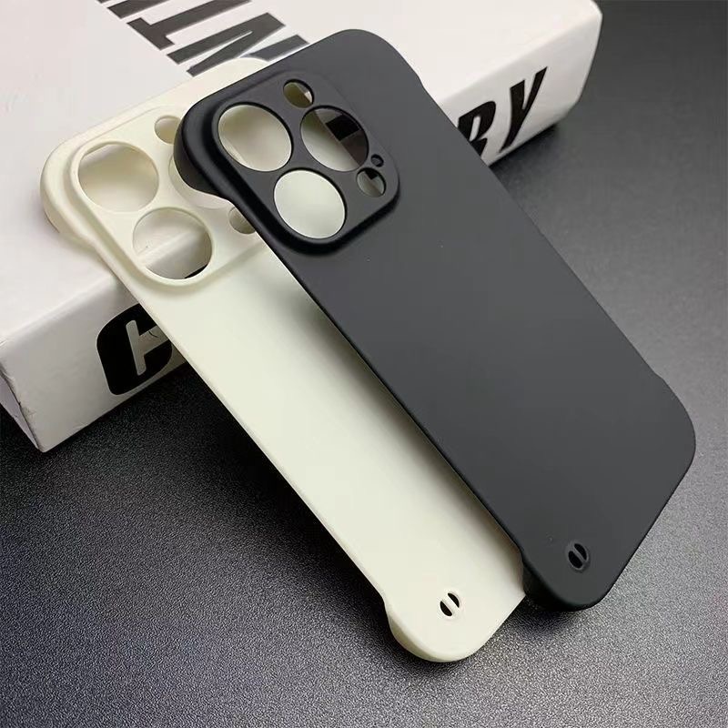 Ultra Thin Slim Hard PC Frameless Case iPhone 14 Pro Max 13 12 11 ...