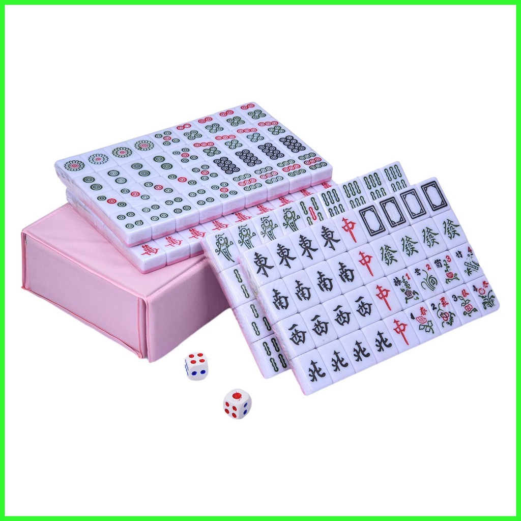 Mahjong Sets Traditional Chinese Table Game Wearresistant Portable