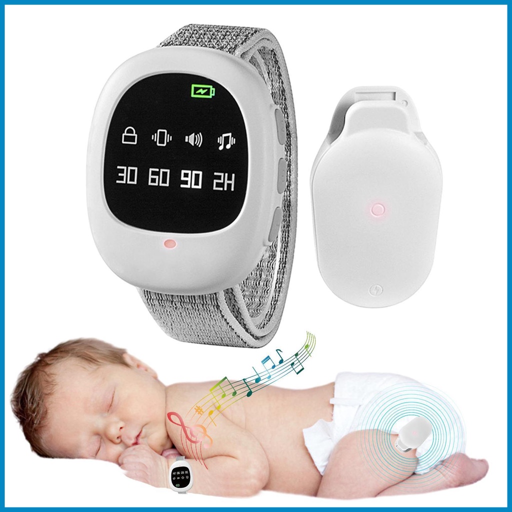 Wireless Bedwetting Alarm Wireless Rechargeable Battery Powered