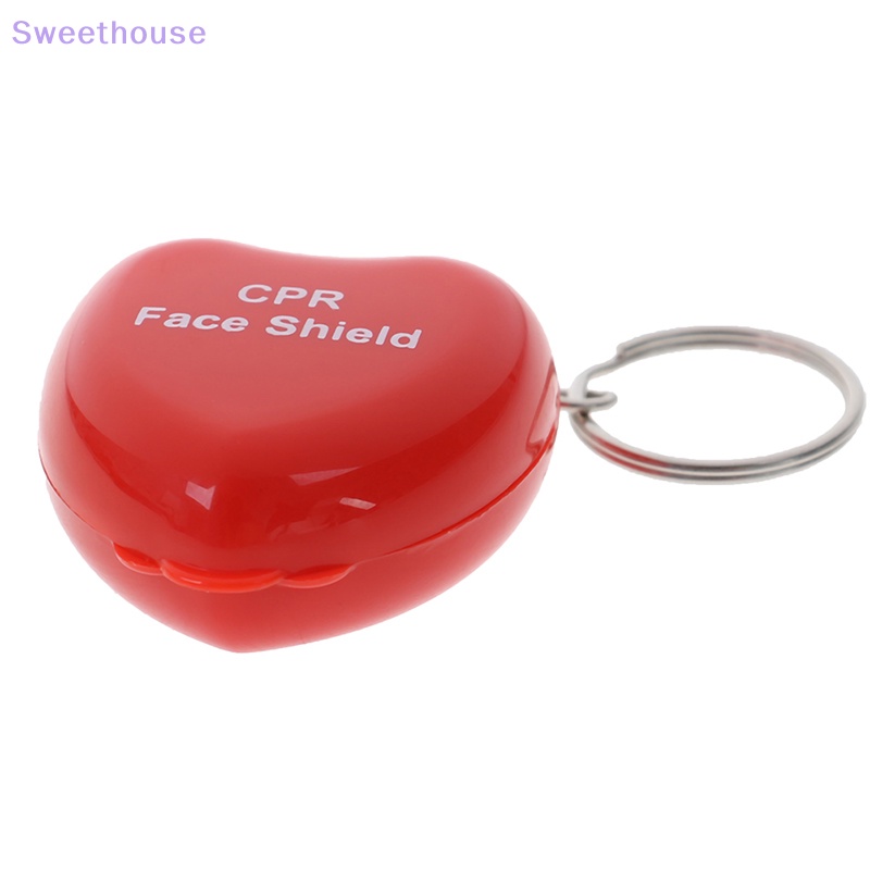 Sweethouse Mini Protect CPR Mask Mouth KeyChain Rescue In Heart Box ...