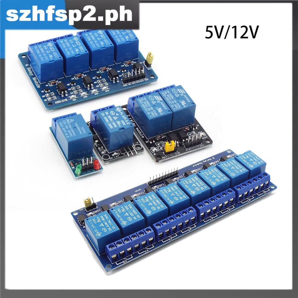 1ch 2ch 4ch 8ch DC 5V 12V Relay Module Board With Optocoupler Relay