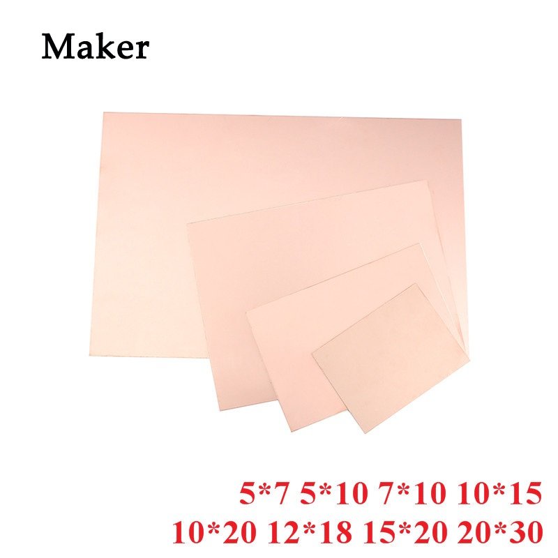 Aurorad 10pcs PF PCB Single Side Copper Clad Plate DIY