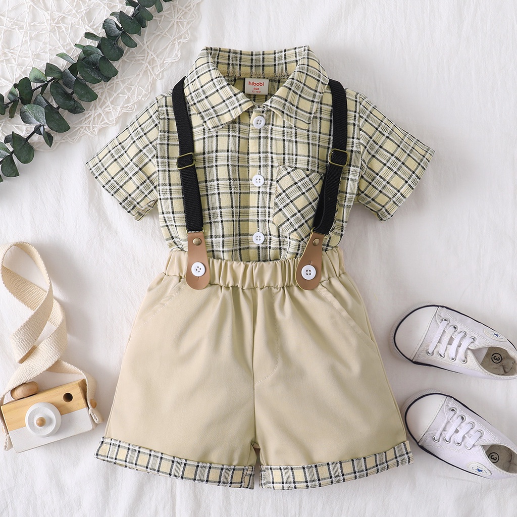 Mikrdoo Boy Formal Attire Classic Gingham Baby Boss Suit 1-5 Years ...