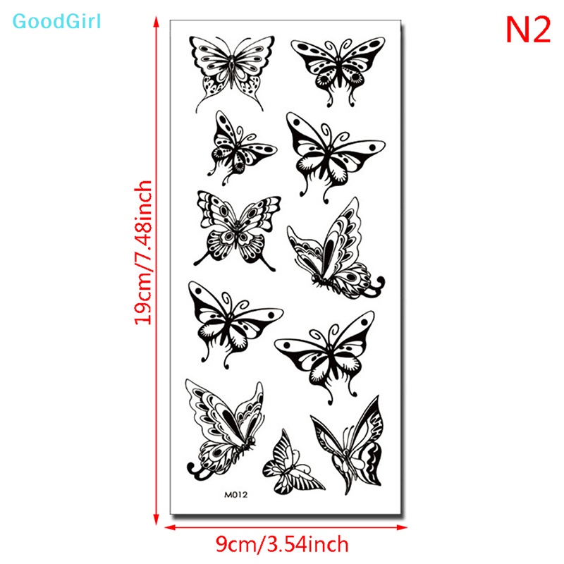 GoodGirl 1 Sheet Waterproof Temporary Tattoo Sticker 3D Butterfly Fake ...