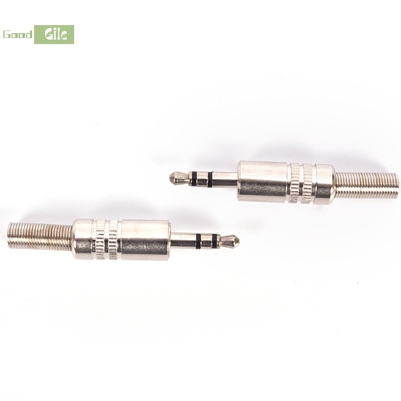 ShaOu 3.5mm 3 Pole Headphone Replacement Jack Male Plug Soldering