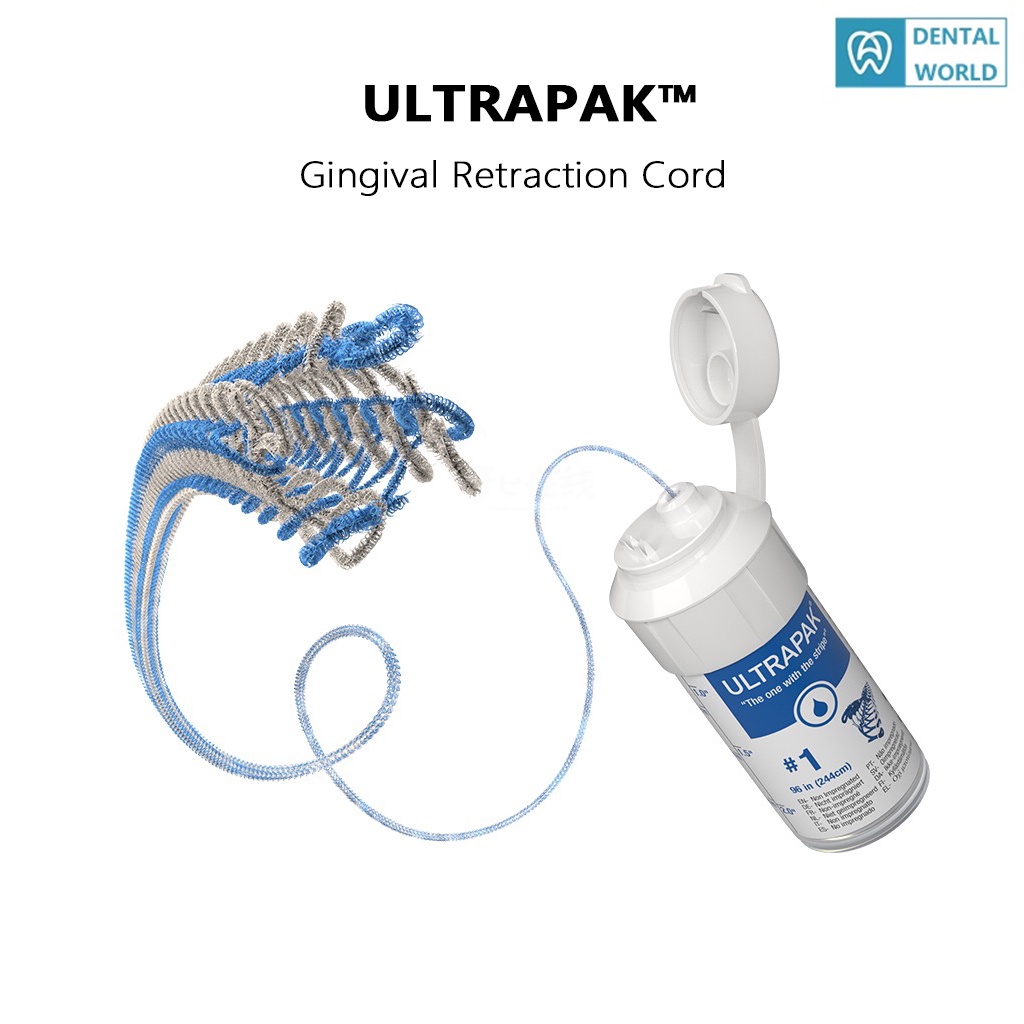 Ultradent Ultrapak™ Knitted Cord Dental Domain Corporation gingival retraction cord Shopee