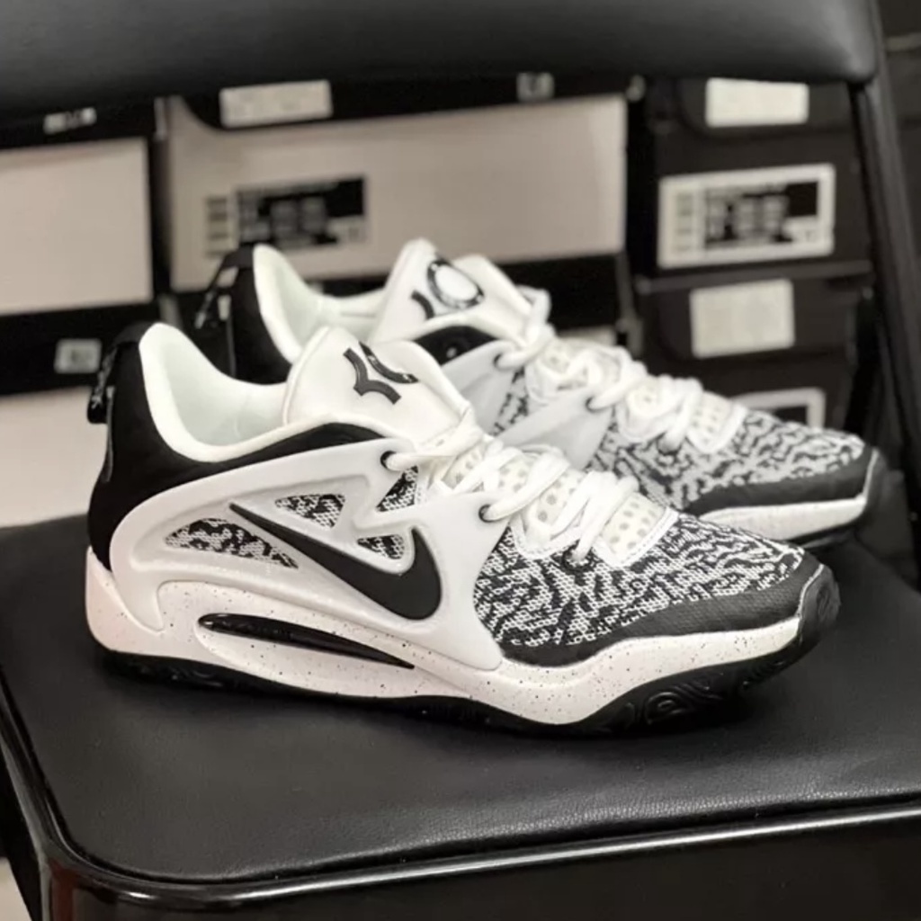 KD15 Spike Basketball Shoes Durant Black White NBA Basketball Shoes for