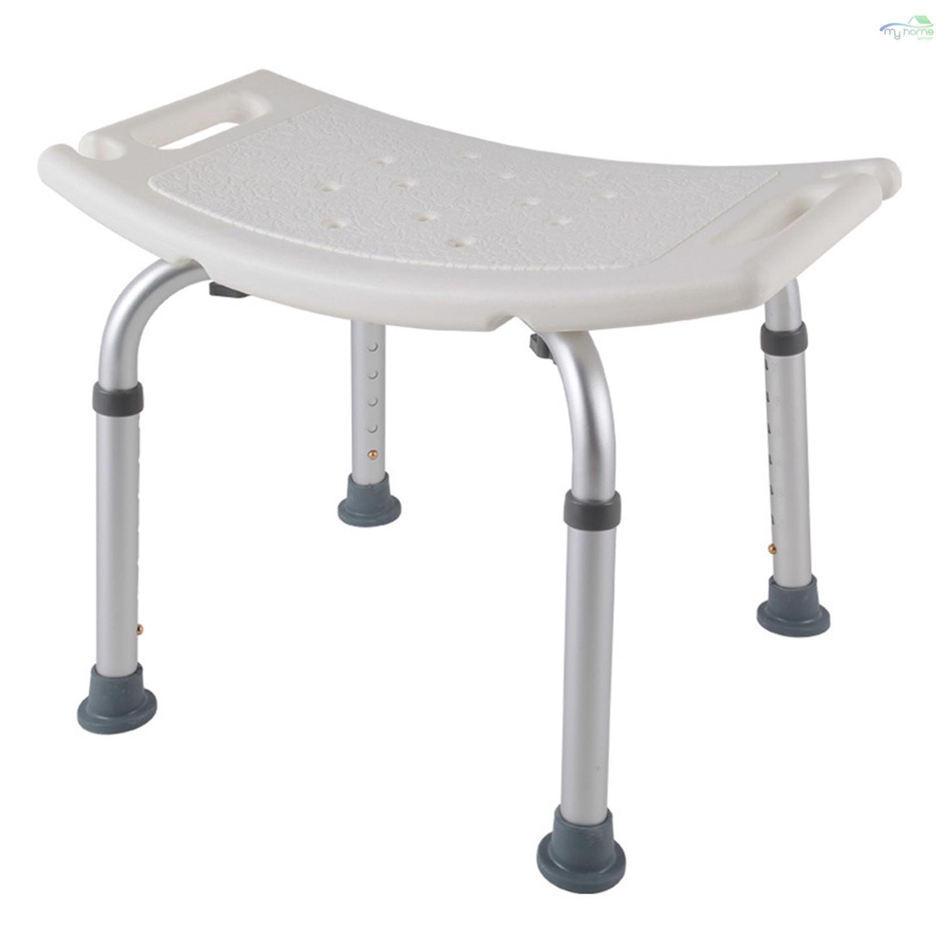 Bathroom Shower Bench Adjustable Height Shower Tub Stool Lightweight