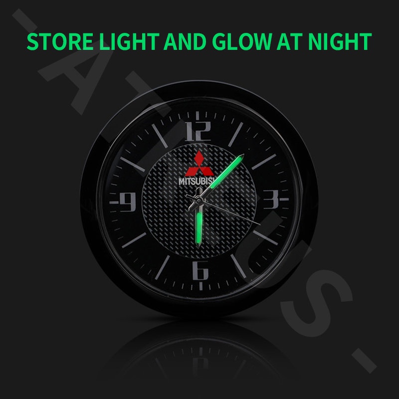 Mitsubishi Car Mini Quartz Clock luminous Interior Center Console Vent ...