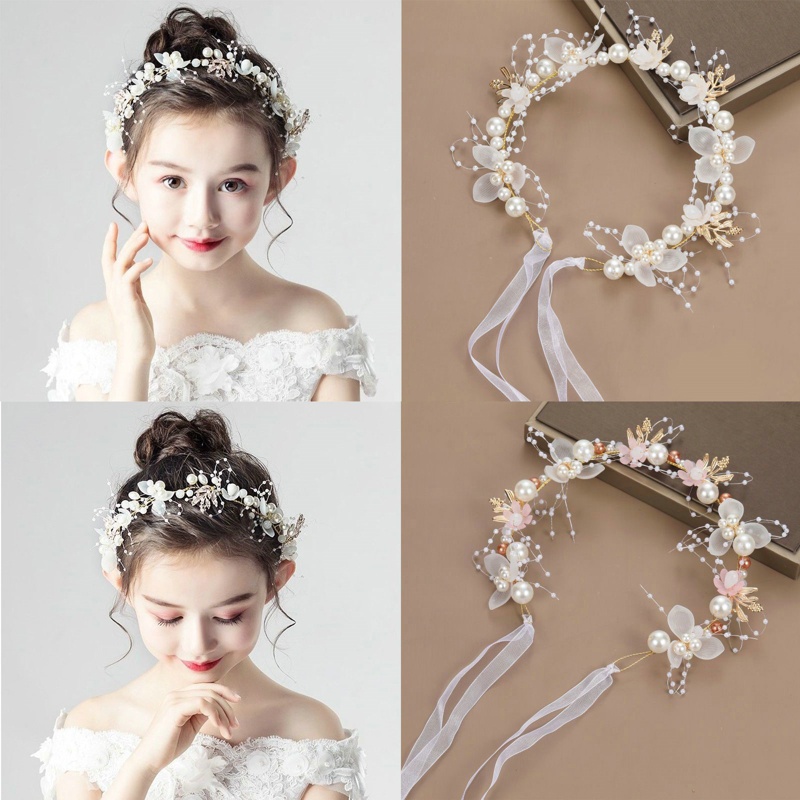 Flower Headband Princess style Flower Wreath Bridal Headband Headdress