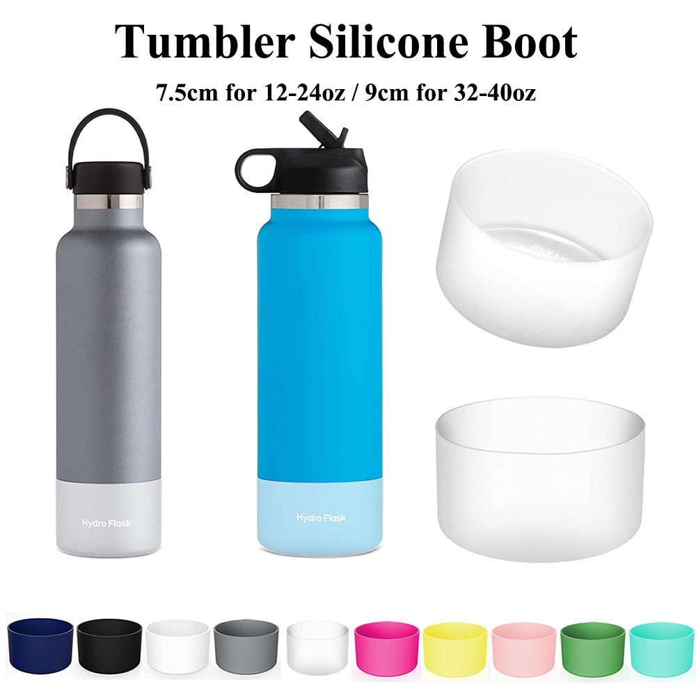 Tumbler protective silicone 12 24oz 32 40oz hydro flask accessories
