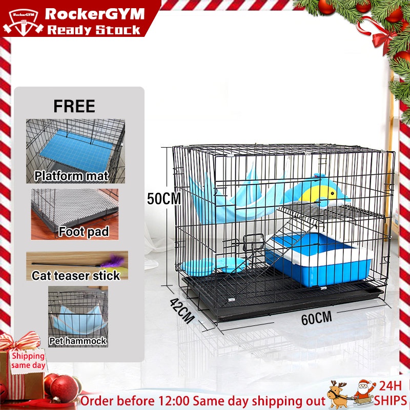 Ready Stock COD Cat Cage Easy Assemble Cage Pet 2/3/4 Layer Kulungan ng ...