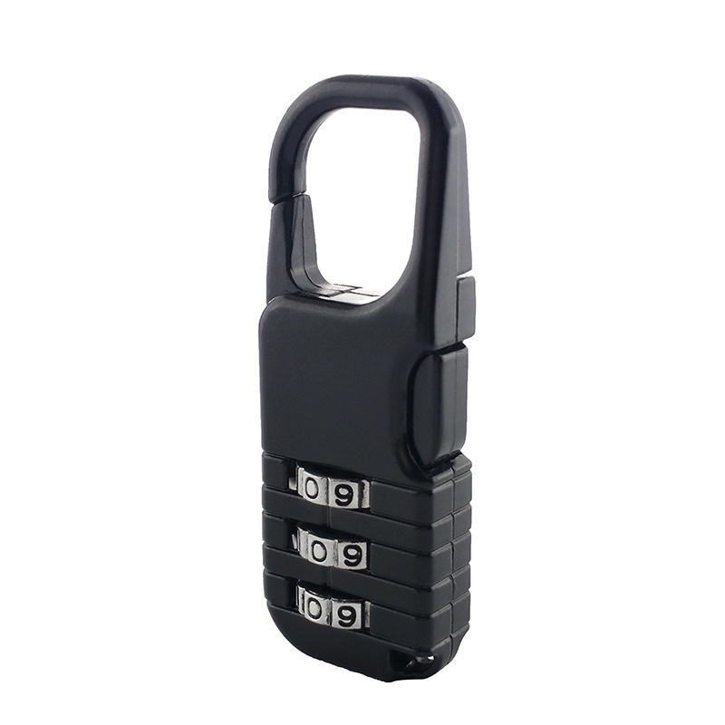Zinc Alloy Combination Lock 3 Digit Small Travel Case Gym Computer Case ...