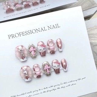 10pcs Cinnamoroll Nail Charms Kuromi Nail Charms Hello Kitty Nail Charms