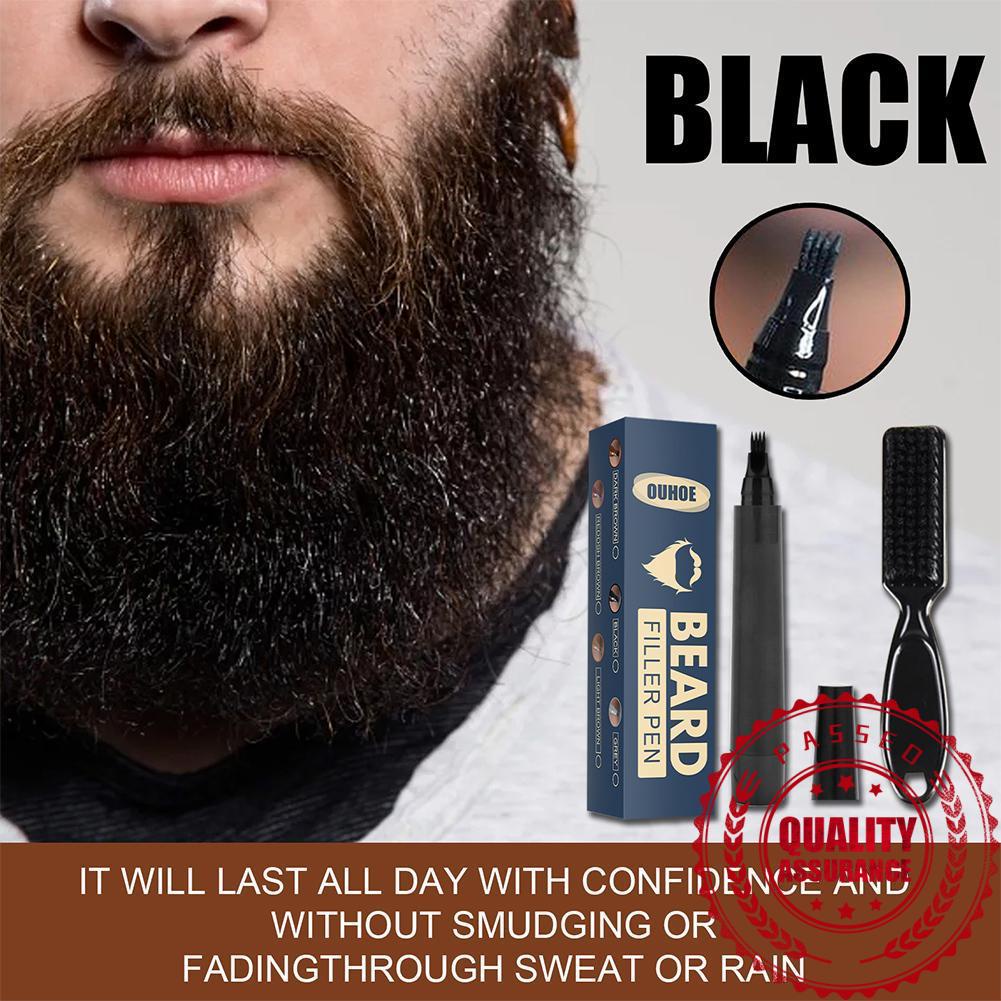 Beard Filling Pen Kit Waterproof Beard Pen Beard Stroke Pen Black Beard