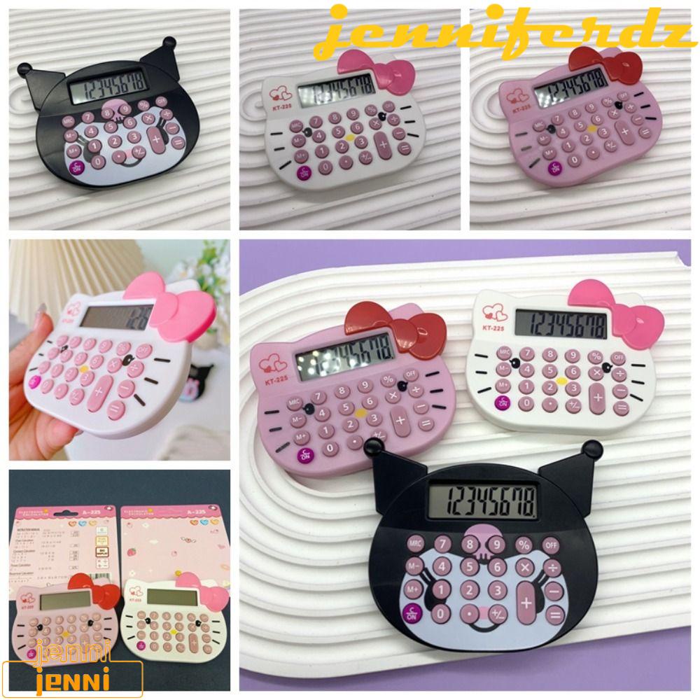 JENNIFERDZ Cartoon KT Cute Calculator, KT Portable, Examination Kuromi