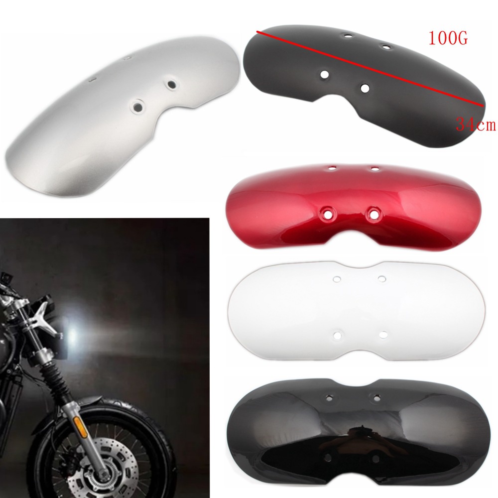 Modified Retro Short Front Fender Cafe Racer Mud Flap Guard Mudguard ...