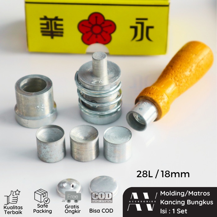 Avacc Molding Matros Mold Button Wrap 28L/18mm Wing Wah | Shopee ...