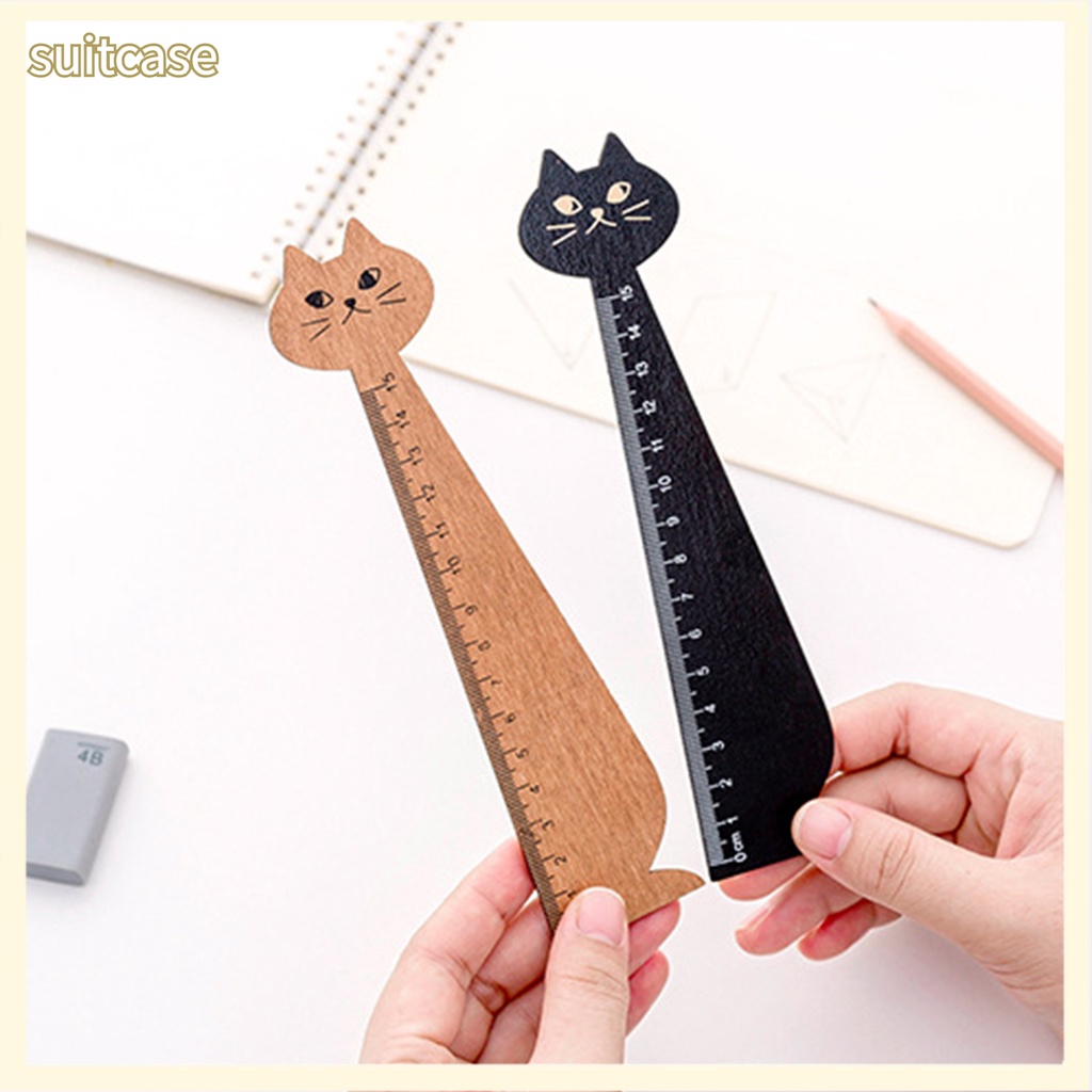 suitcase88 Ruler Retro Sturdy Clear Scale tationery Eco-friendly ...