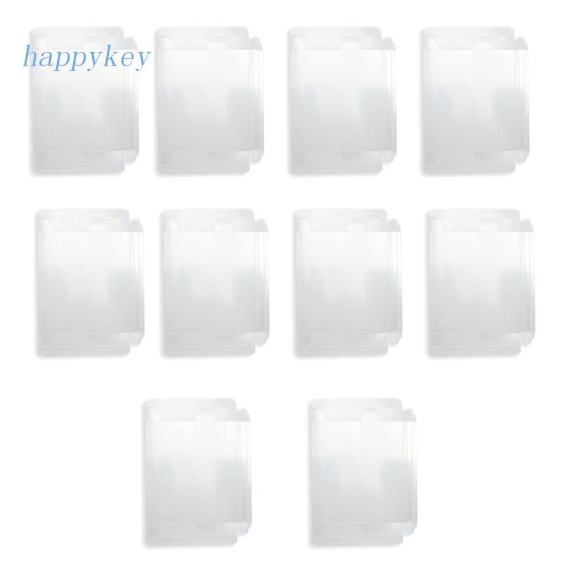 Hap 10pcs Pack Clear Protective Cover Case Transparent Pet Plastic Game 