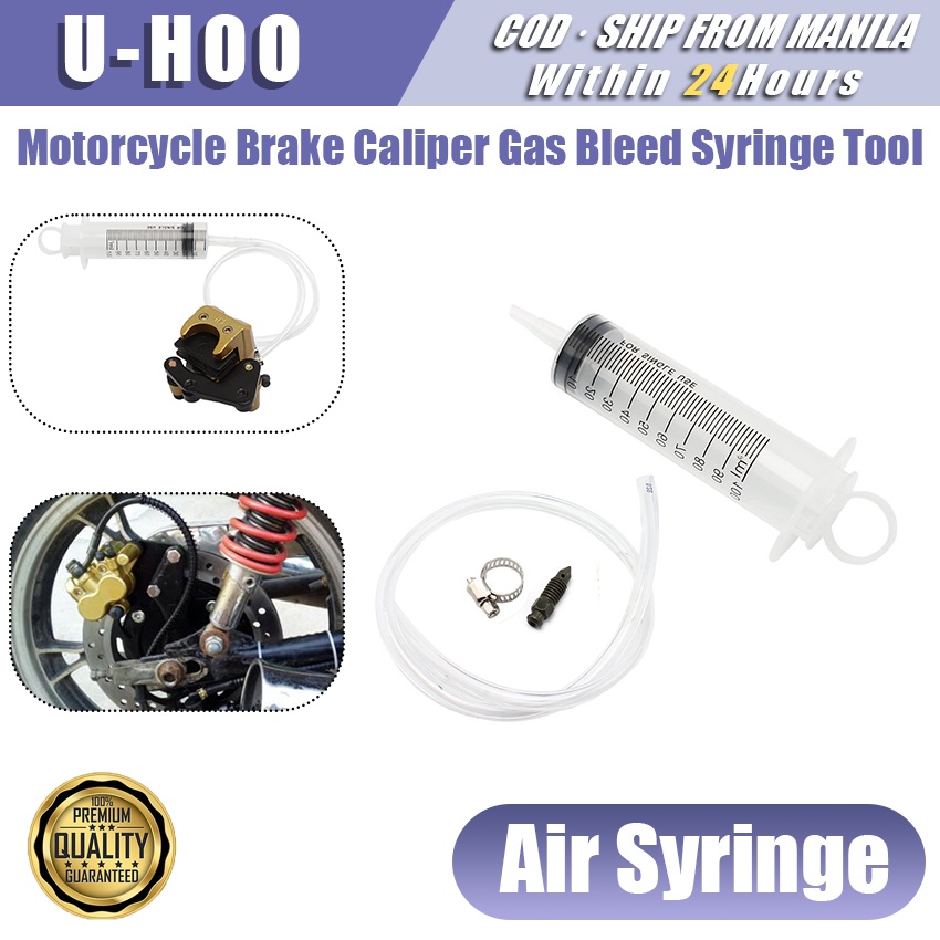 100ml Universal Motorcycle Bleed Kit Brake Caliper Bleeder Syringe For