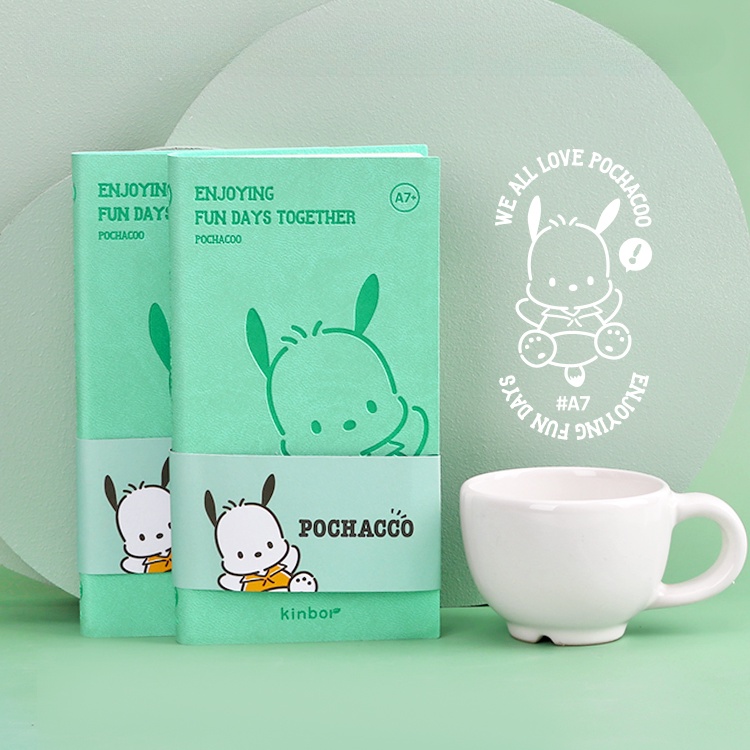 Kinbor Sanrio Paca Dog Pocket Book A7 Notebook Cute Notebook Small Book