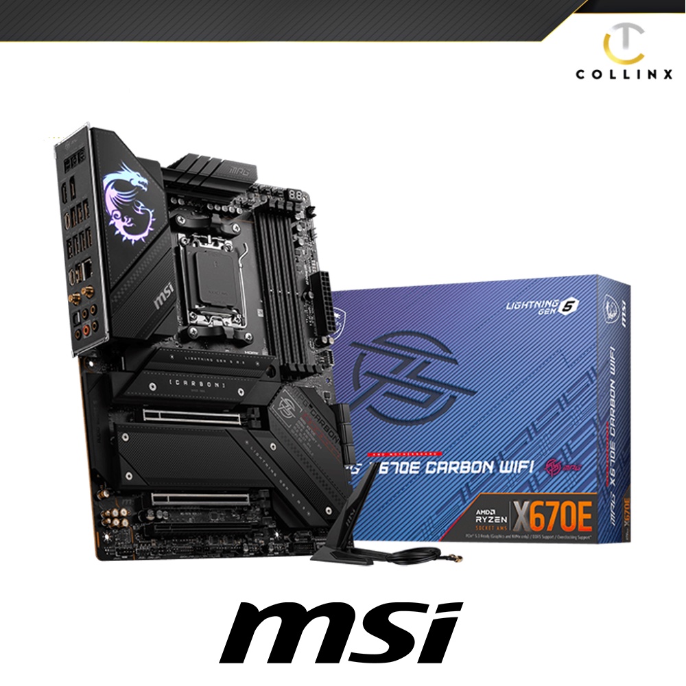 MSI MPG X670E CARBON WIFI AMD Motherboard | Mystc Light | Collinx ...