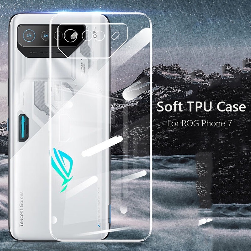 For Asus ROG Phone 7 6 5 Pro Slim Crystal Clear TPU Silicone Case Cover ...