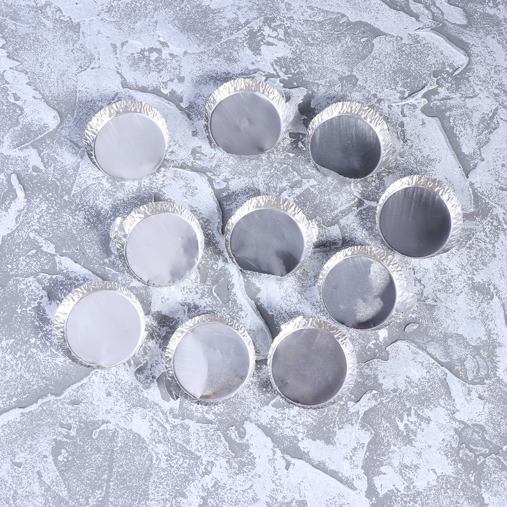 10PCS Aluminium Weighing Plate Weighing Dish Chemistry Use Aluminum