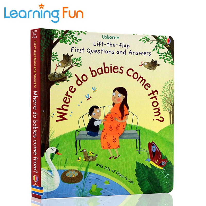 Usborne Lift The Flap Where Do Babies Come Children 3D Board Book ...