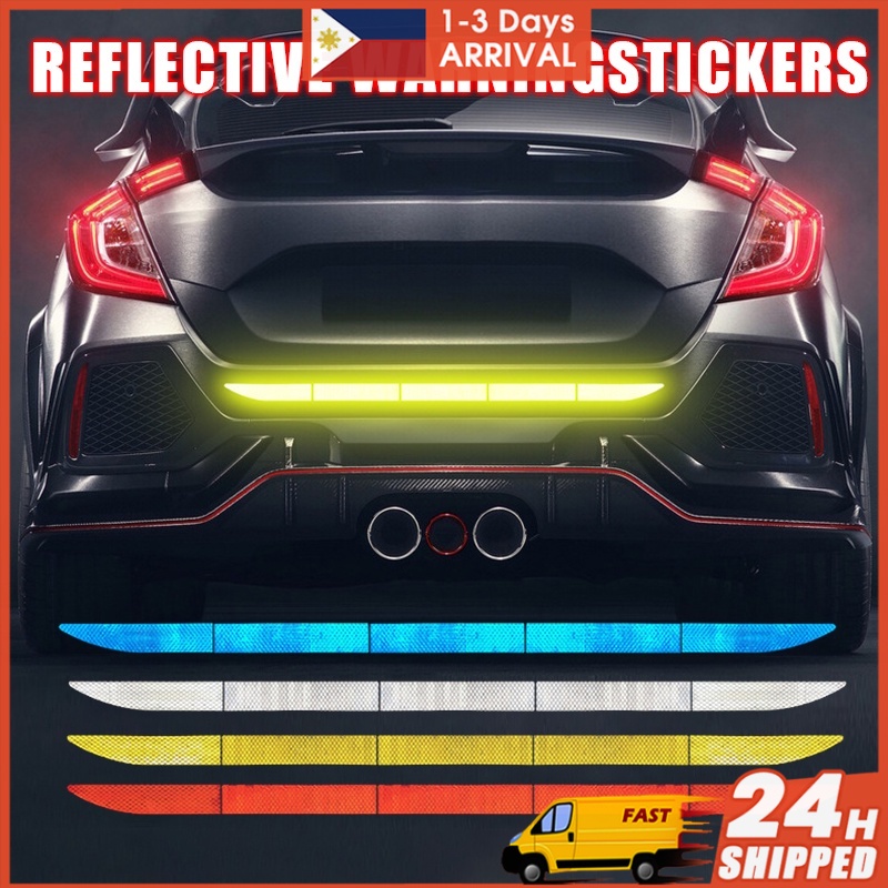 Car Reflective Tape Stickers Exterior Warning Strip Reflect Tape